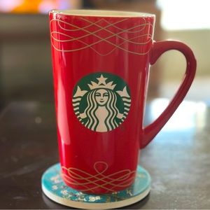 ⚡️Home⚡️ Starbucks 2020 Tall Red Holiday Mug 16 oz